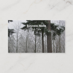 Tarjeta De Visita Escena de nieve en invierno