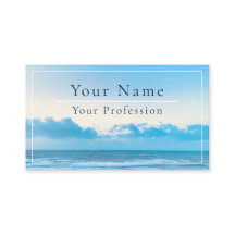 Escena de playa azul tranquila personalizable