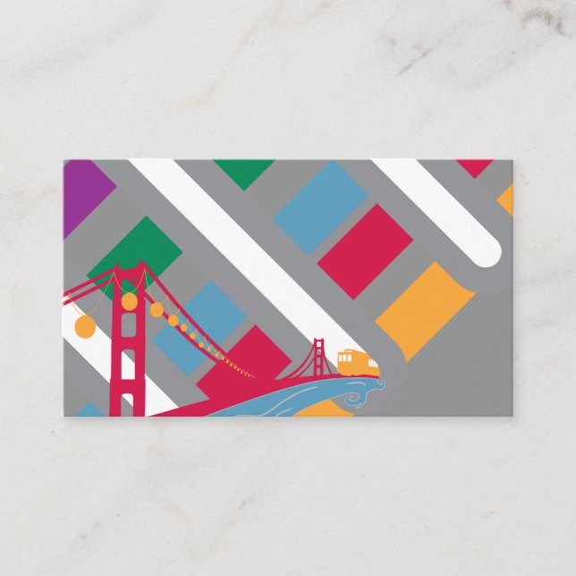 Tarjeta De Visita escena de San Francisco (Anverso)