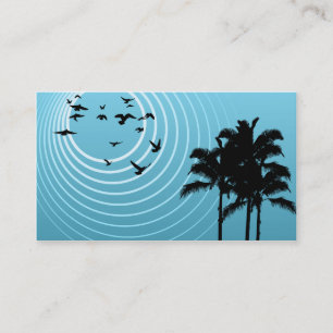 Tarjeta De Visita escena de verano