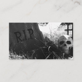 Tarjeta De Visita escena del cementerio