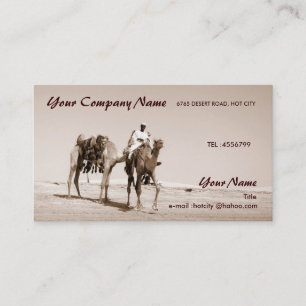 Tarjeta De Visita Escena del desierto
