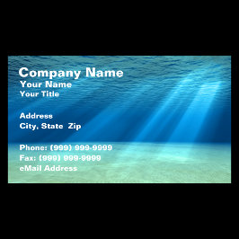 Tarjeta De Visita Escena del océano submarino 3D