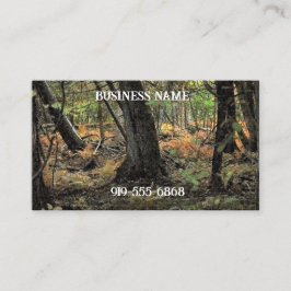 Tarjeta De Visita Escena forestal de otoño