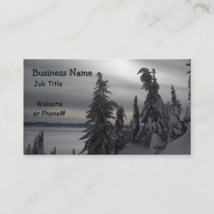 Tarjeta De Visita Escena Invernal