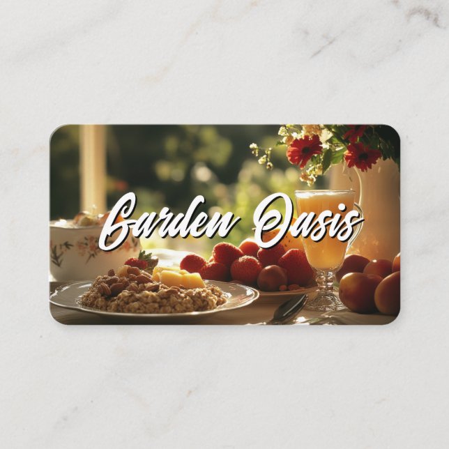 Tarjeta De Visita Escenario de Bed and Breakfast (Anverso)