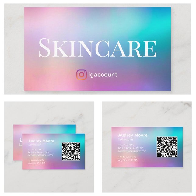 Tarjeta De Visita Escepticismo (Esthetician Skincare Business Card
)