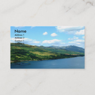 Tarjeta de visita escocesa del lago