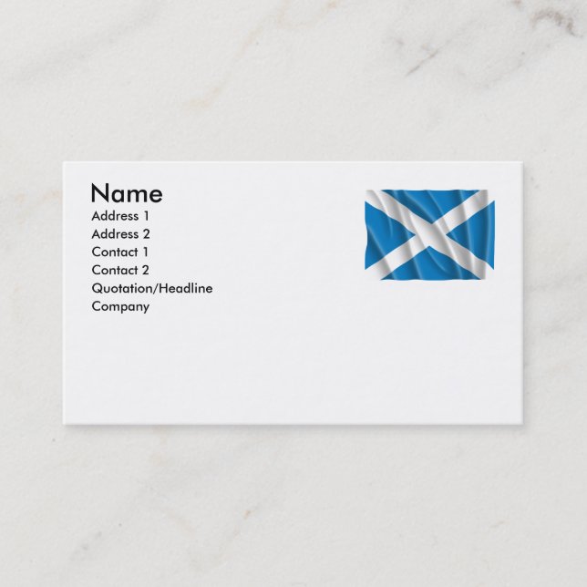 TARJETA DE VISITA ESCOCIA (Anverso)