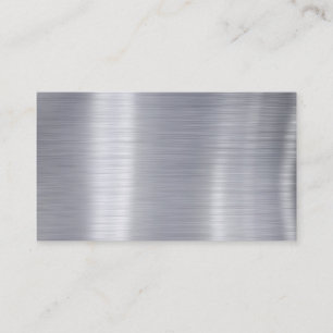 Tarjeta De Visita Esconda el "falso aluminio de aluminio cepillado "
