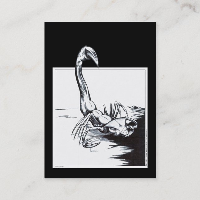 Tarjeta De Visita Escorpión (Anverso)