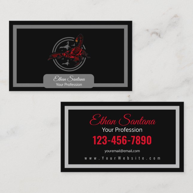 Tarjeta De Visita Escorpión rojo (Anverso / Reverso)