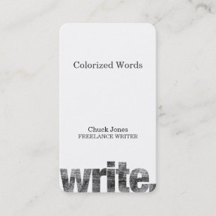 Tarjeta De Visita Escriba: Escritor, escritor free lance, autor