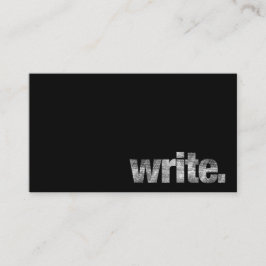 Tarjeta De Visita Escriba: Escritor, escritor free lance, autor