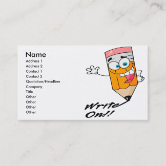 Tarjeta De Visita escribir directamente en el personalizado de lápiz