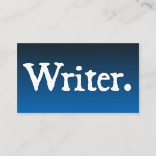 Tarjeta De Visita Escritor