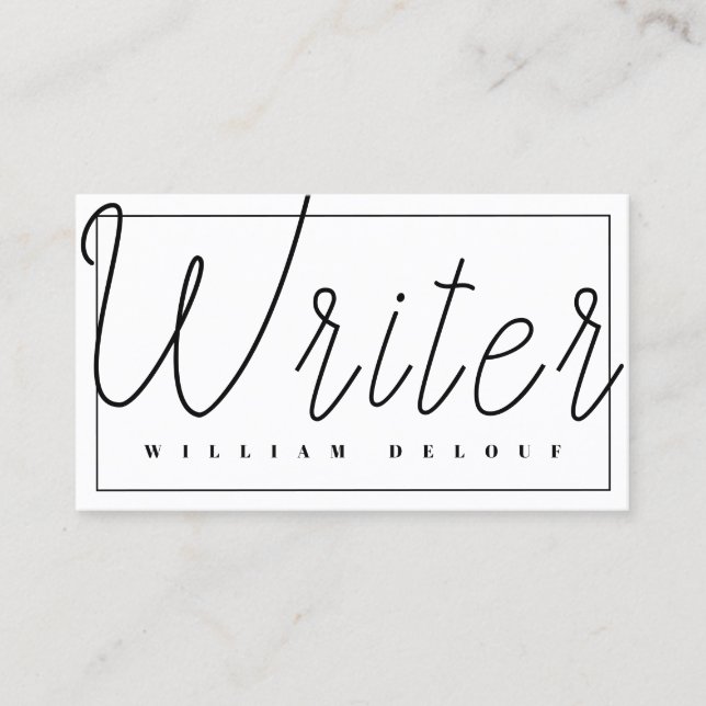 Tarjeta De Visita Escritor autor periodista blogger (Anverso)