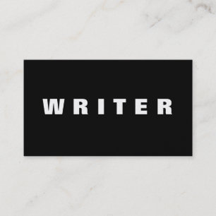 Tarjeta De Visita Escritor   Autor   Texto