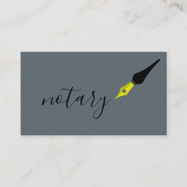 Tarjeta De Visita Escritor de caligrafía independiente con el logoti (Anverso)