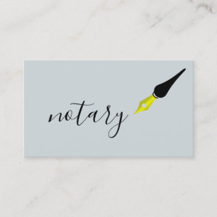 Tarjeta De Visita Escritor de caligrafía independiente con el logoti