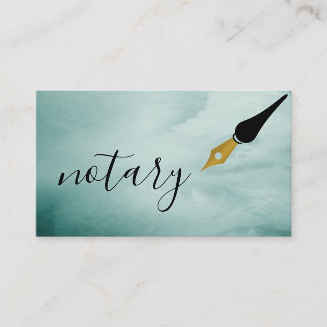 Tarjeta De Visita Escritor de caligrafía independiente con el logoti (Anverso)