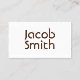 Tarjeta De Visita Escritor de misterio marrón