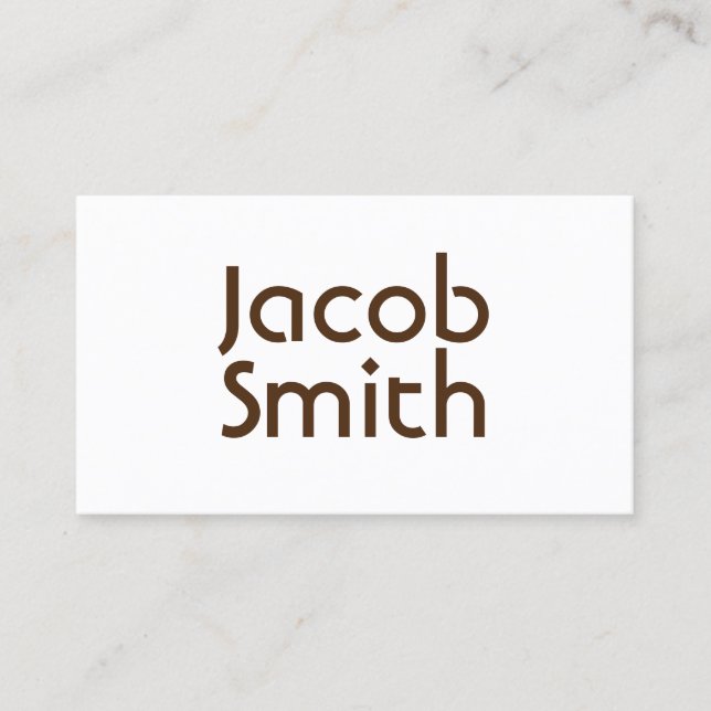 Tarjeta De Visita Escritor de misterio marrón (Anverso)