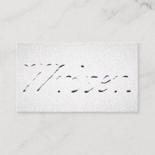 Tarjeta De Visita Escritor gráfico de "aspecto Grabado en relieve"