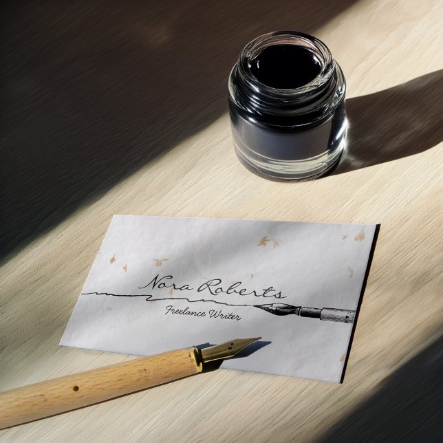 Tarjeta De Visita Escritores en blanco negro escritores escritores t (Subido por el creador)