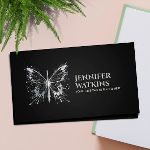 Tarjeta De Visita Escritura creativa - Mariposa con tinta de fuente