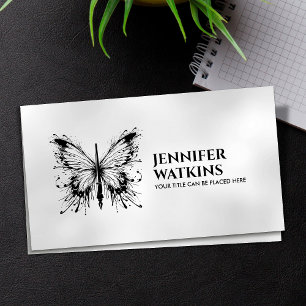 Tarjeta De Visita Escritura creativa - Mariposa con tinta de fuente