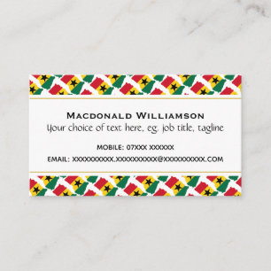 Tarjeta De Visita Escritura cristiana de GHANA Juan 3:16