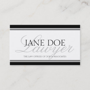 Tarjeta De Visita Escritura de abogado - Letras disponibles -