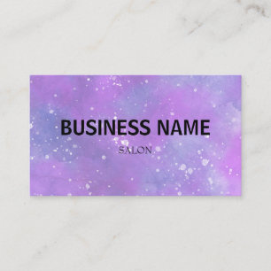 Tarjeta De Visita escritura de acuarela verde azul simple