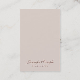 Tarjeta De Visita Escritura elegante de la plantilla simple