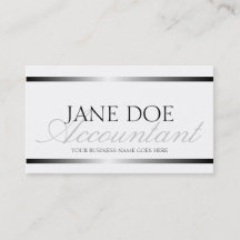 Escritura metálica de plata de CPA del contable