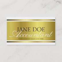 Escritura metálica del oro de CPA del contable