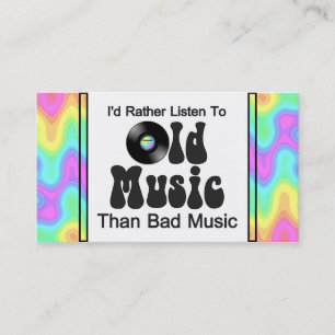 Tarjeta De Visita Escucharía bastante la vieja música que mala
