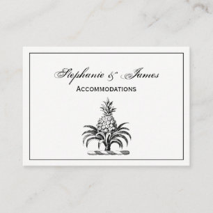 Tarjeta De Visita Escudo de Armas Cima de Piña Heraldica Preppy
