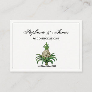 Tarjeta De Visita Escudo de Armas Cresta Piña Heraldica Preppy