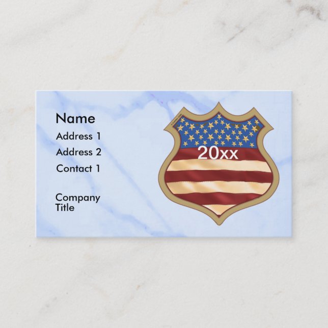Tarjeta De Visita Escudo de campaña (Anverso)
