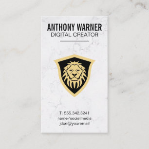 Tarjeta De Visita Escudo de leones