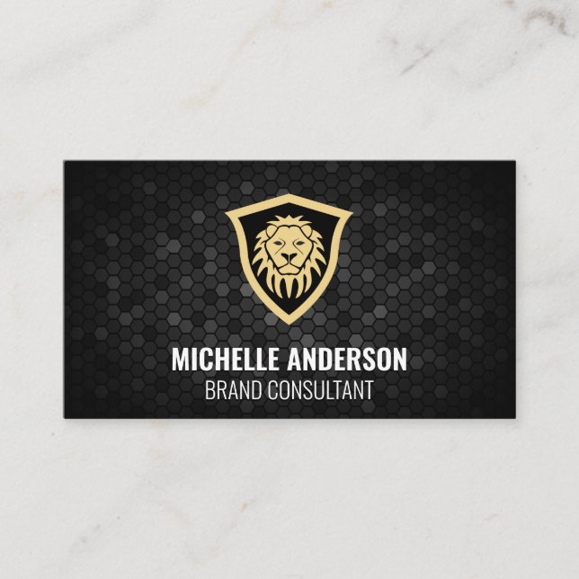 Tarjeta De Visita Escudo de leones (Anverso)