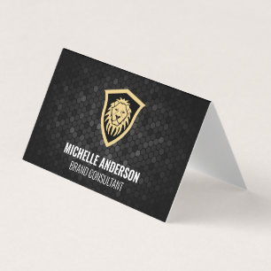 Tarjeta De Visita Escudo de leones