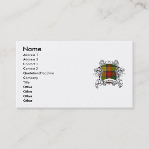 Tarjeta De Visita Escudo del tartán de Buchanan