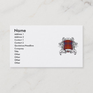 Tarjeta De Visita Escudo del tartán del mayordomo
