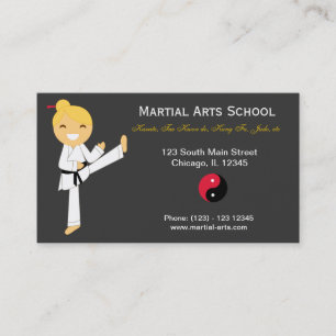 Tarjeta De Visita Escuela de Artes Marciales