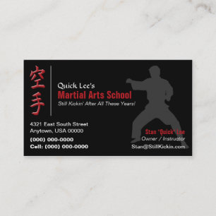 Tarjeta De Visita Escuela de Artes Marciales
