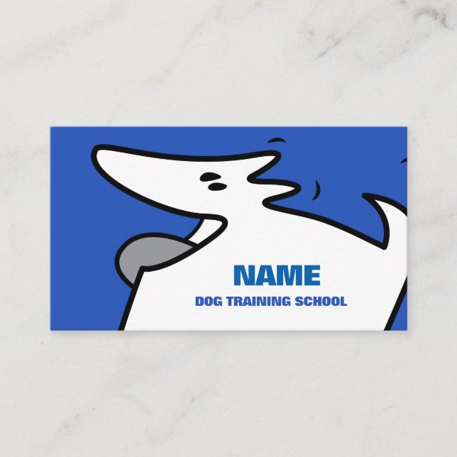 Tarjeta De Visita Escuela de formación de perros (Anverso)