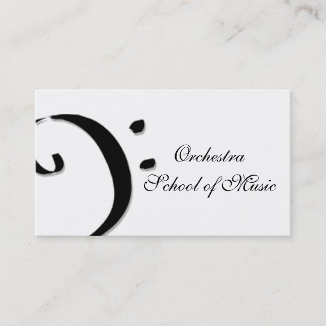 Tarjeta De Visita escuela de la música (Anverso)